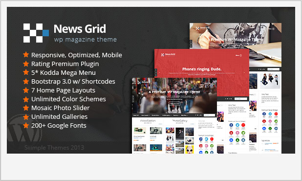News Grid - News WordPress Theme