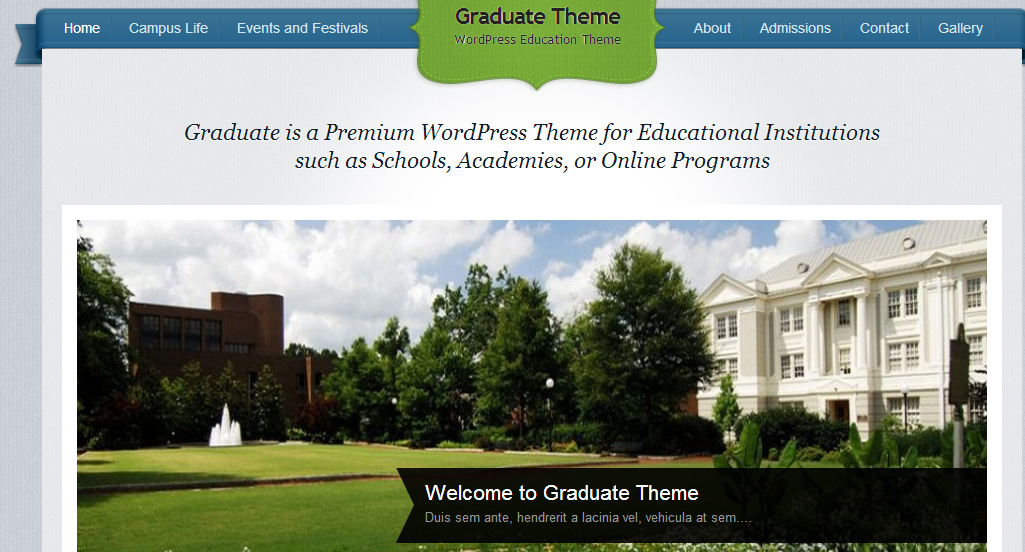 Graduate WordPress Theme