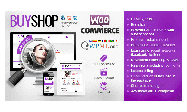 buyshop woo commerce wordpress theme