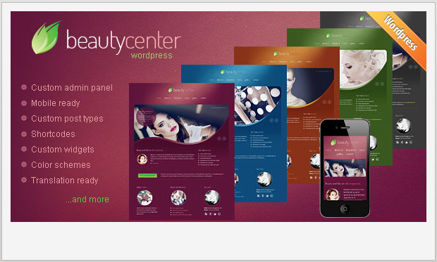 Beauty Center - Hair Salon WordPress Template