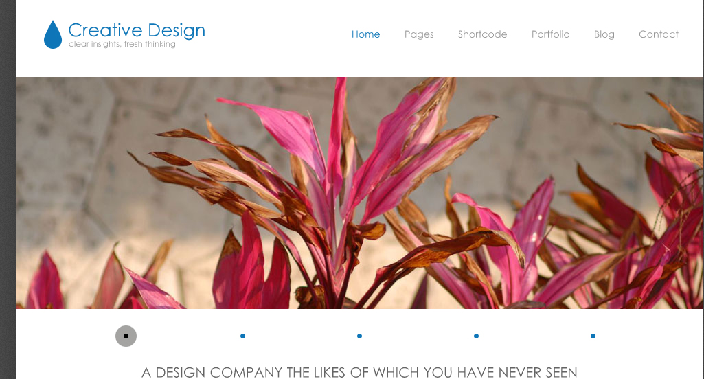 Creative Design WordPress Theme