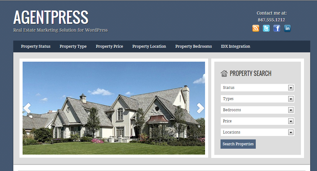 Agentpress WordPress Real Estate Theme