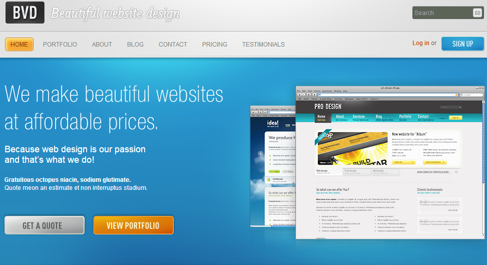 BVD-Beautiful Website Design-Wordpress Theme