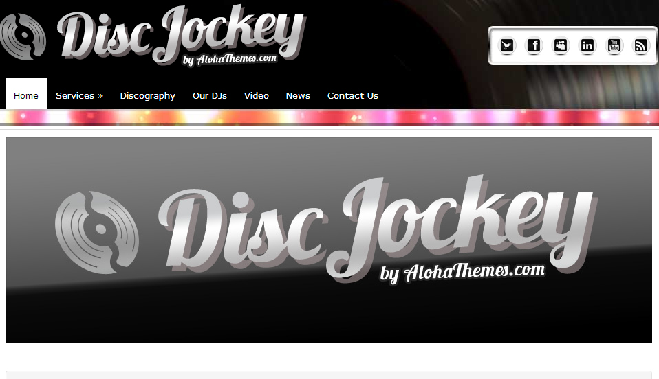 Disc Jockey WordPress Theme