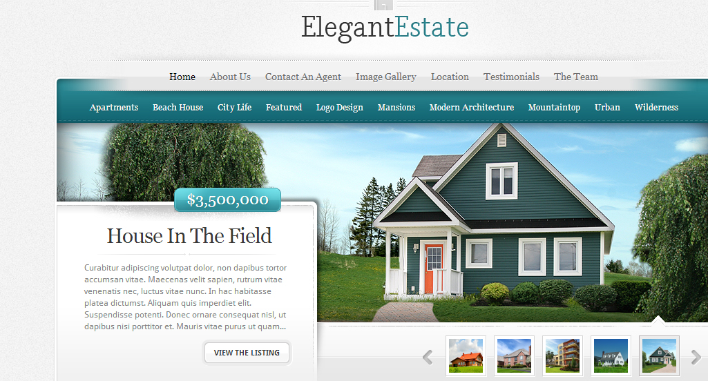 ElegantEstate WordPress Real EstateTheme