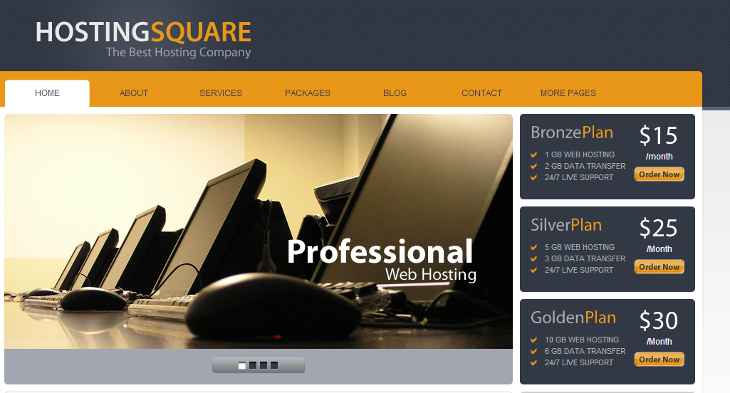 Hosting Square WordPress Webhosting  Theme