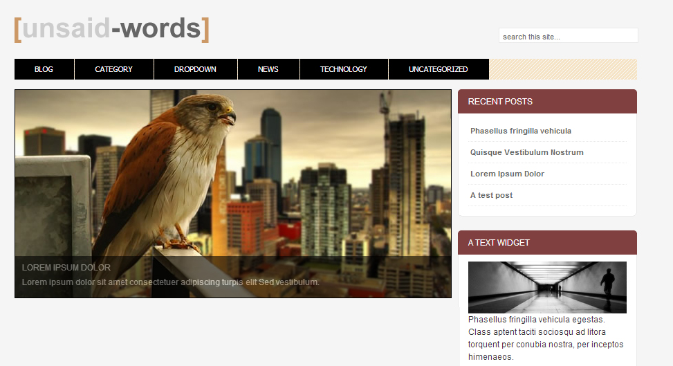 Unsaid Words WordPress Religion Theme