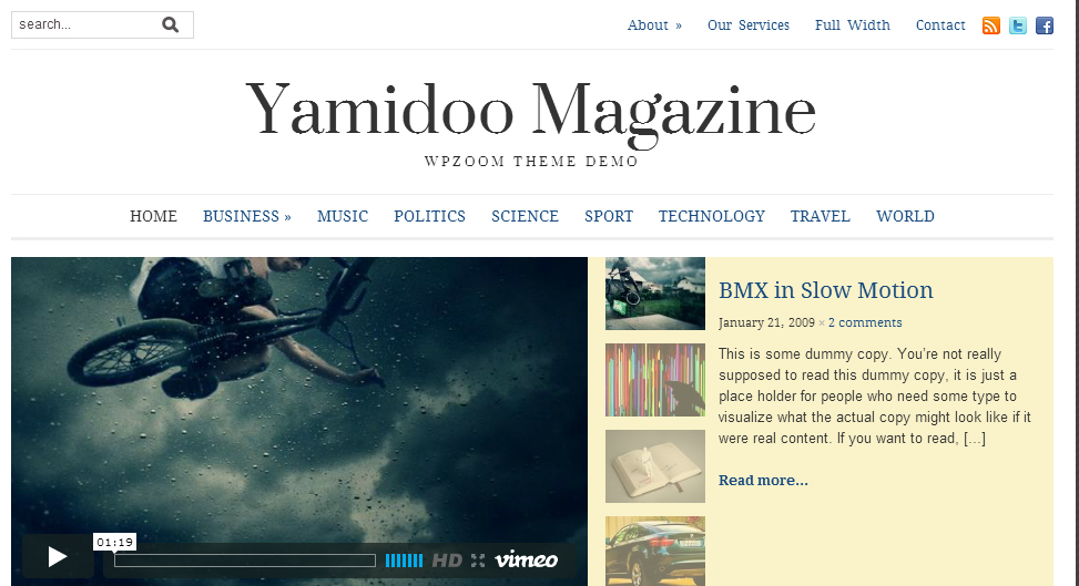 Yamidoo Magazine WordPress Theme