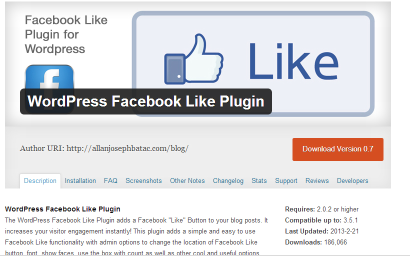 Facebook Like Plugin