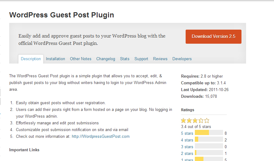Wordpress Guest Post Plugin