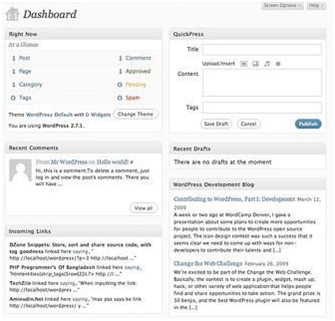 Wordpress Dashboard Widgets