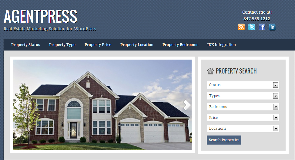 Agentpress Real Estate WordPress Theme