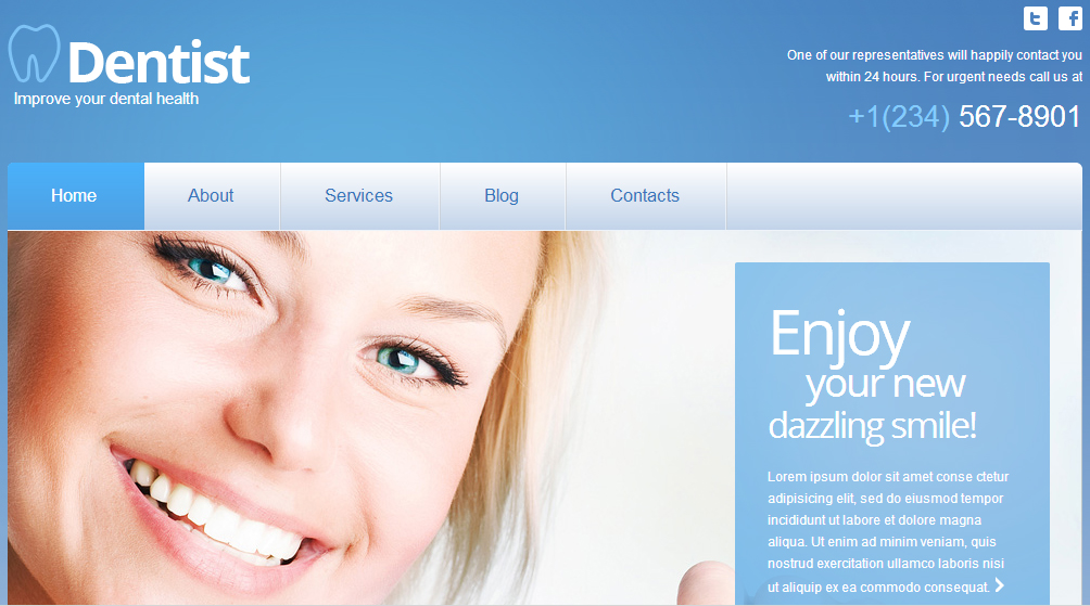 Dentist and Dental Clinic WordPress Theme