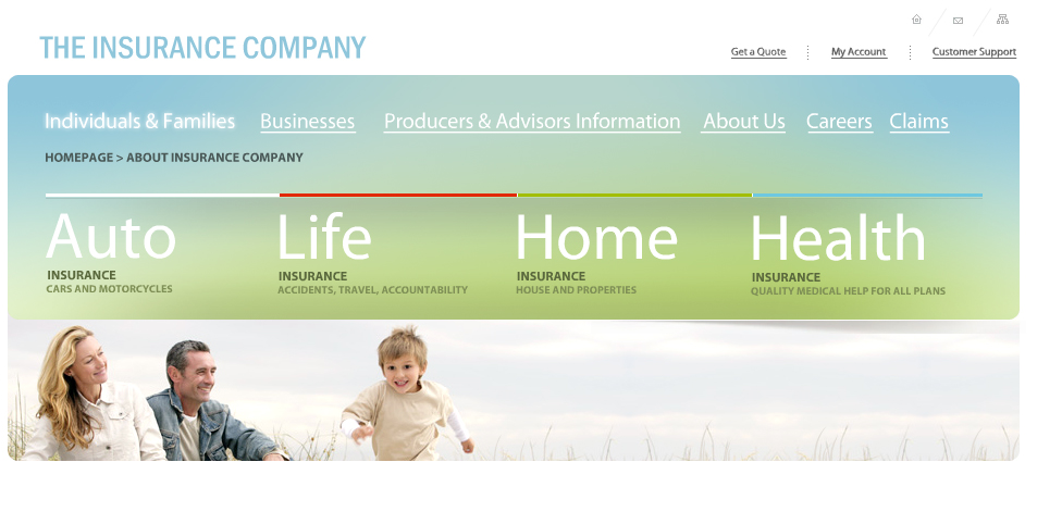 Insurance Company website theme