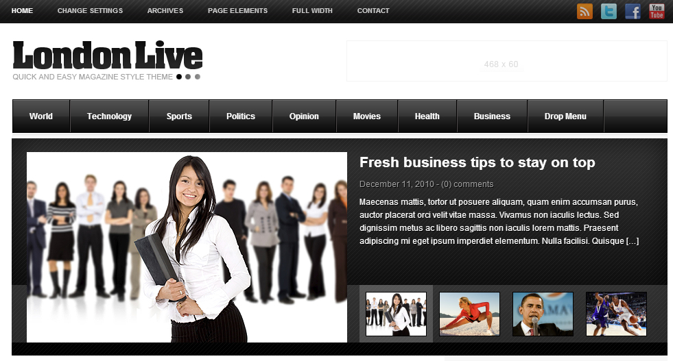 LondonLive WP Theme