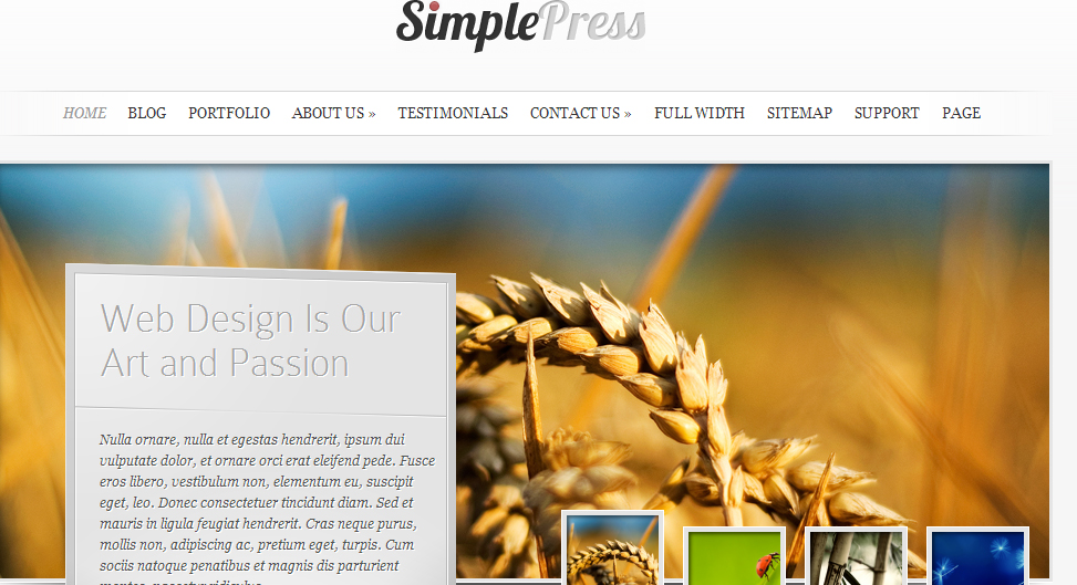 Simple Press WordPress Theme