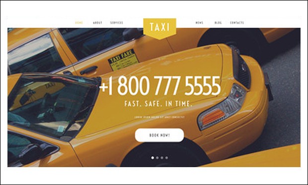 Taxi Services - Taxi Services WordPress Themes