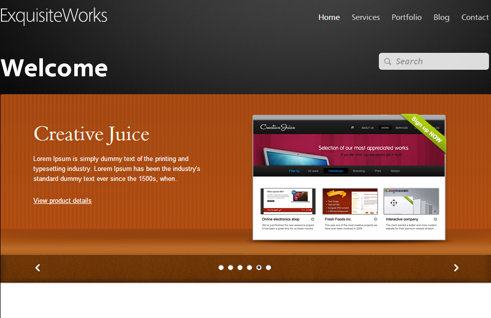 Exquisite Works HTML5 Theme