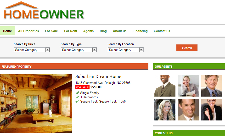 Home Owner HTML5 Theme