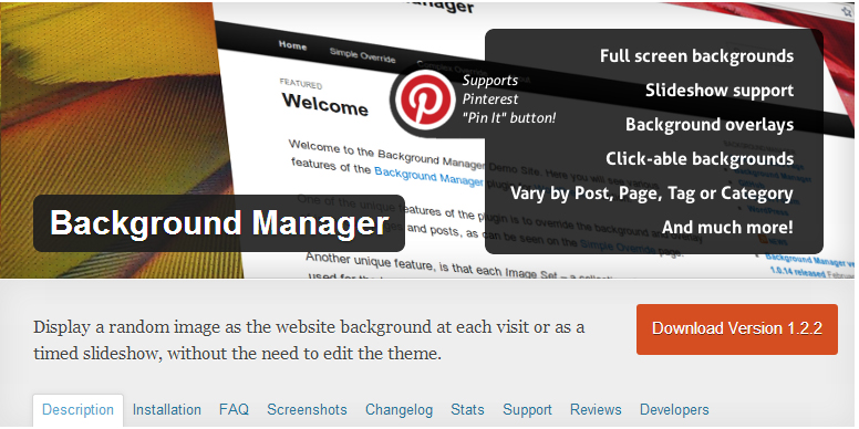 Background Manager plugin