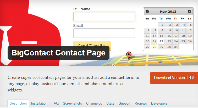 BigContact Contact Page plugin
