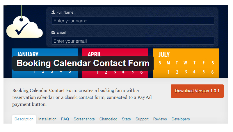 Booking Calendar Contact Form plugin