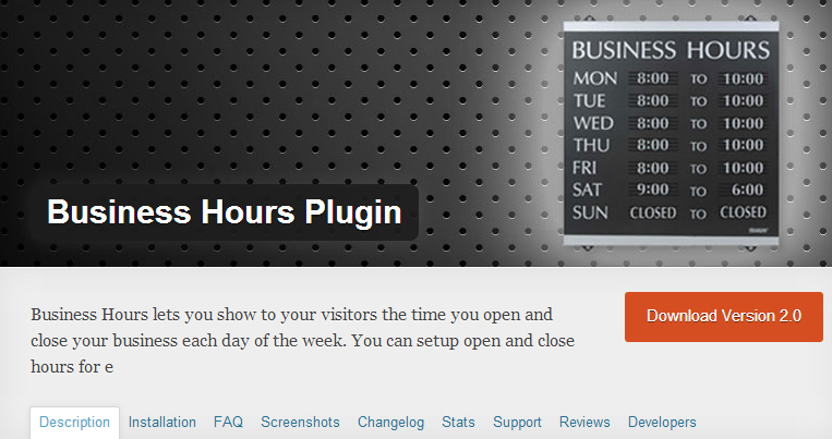 Business Hours plugin