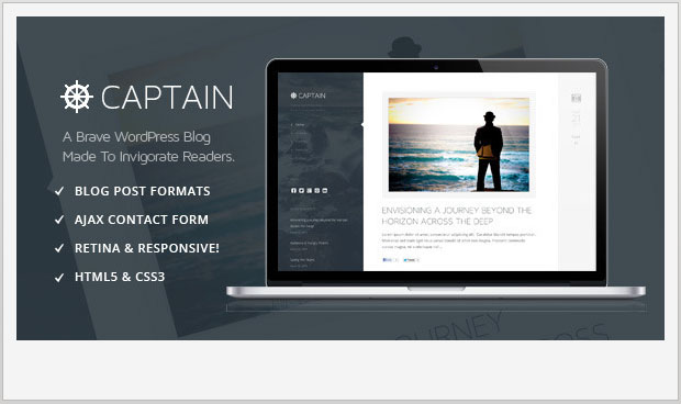 Captain - Writers WordPress Theme
