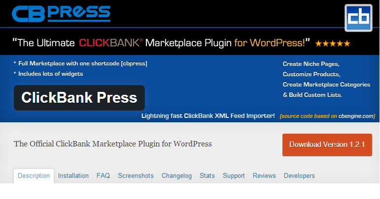 ClickBank Press plugin