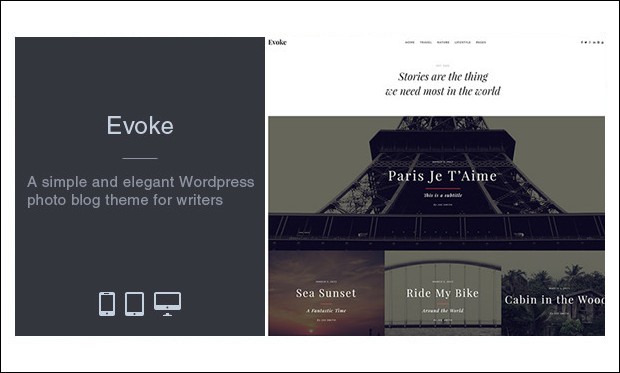 Evoke - WordPress Themes for Writers