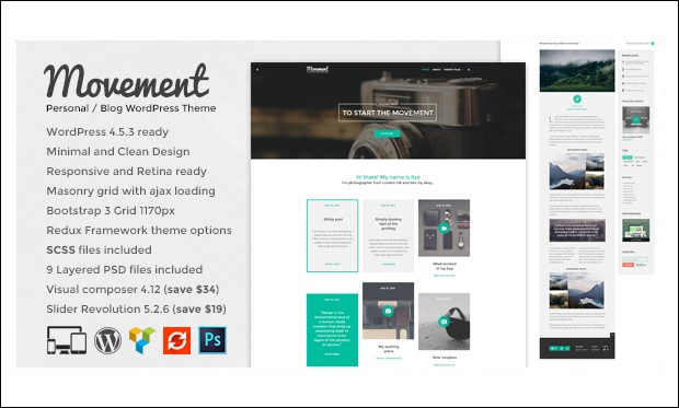 Movement - WordPress Themes for Writers