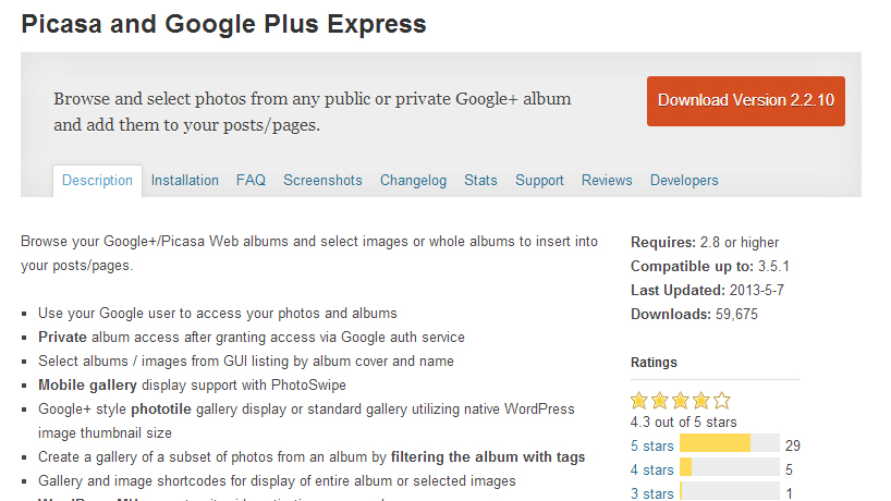Picasa and Google Plus Express