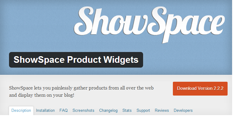 ShowSpace Product Widgets plugin