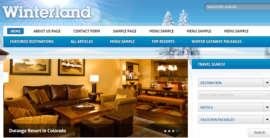 Winterland - Grid Style WordPress Themes