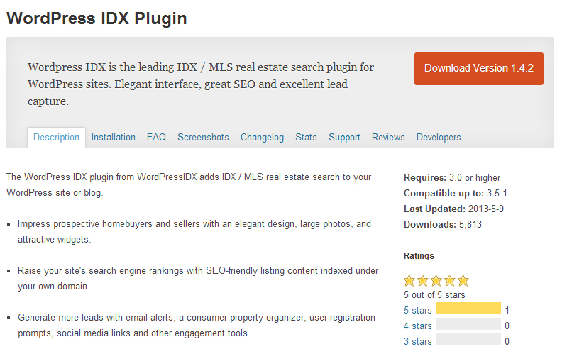 Wordpress IDX Plugin