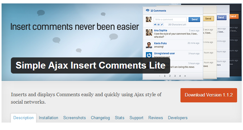 AJAX Comment Page