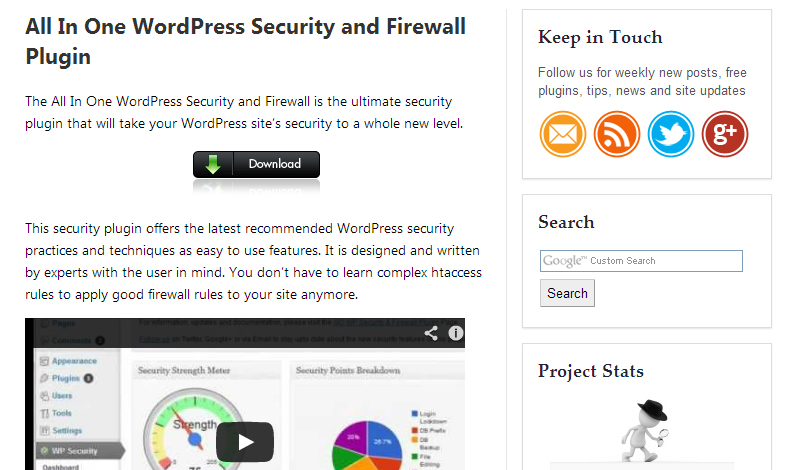 All-in-one WP security and firewall