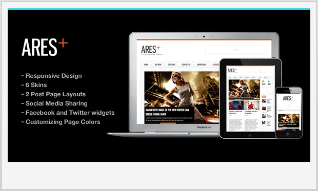 Ares -Personal Blog WordPress Template