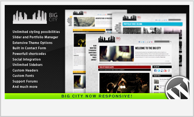 Big City -Personal Blog WordPress Template