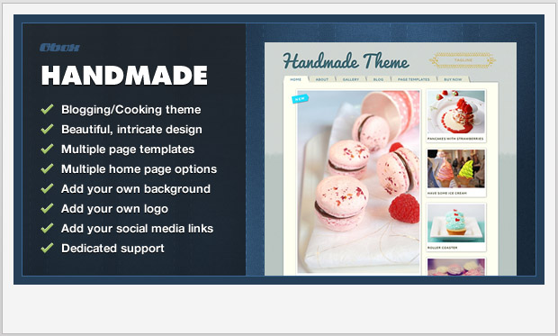 Handmade -Personal Blog WordPress Template