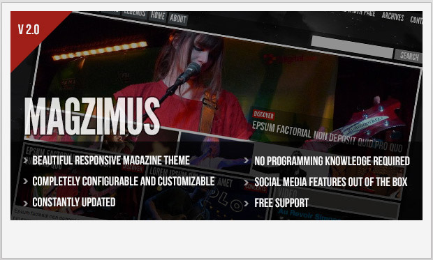 Magzimus -Personal Blog WordPress Template