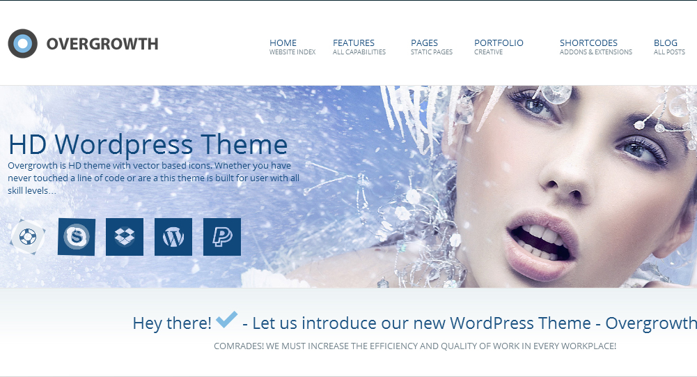 Overgrowth - User Interface WP Theme