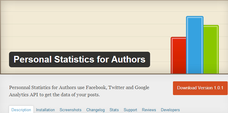 Personnal Statistics for Authors
