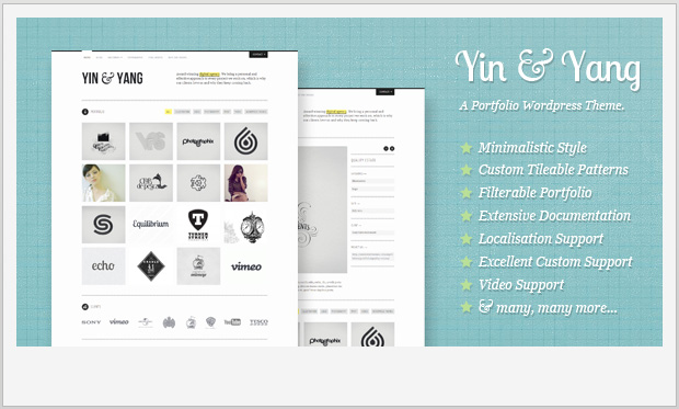 Yin Yang -Personal Blog WordPress Template