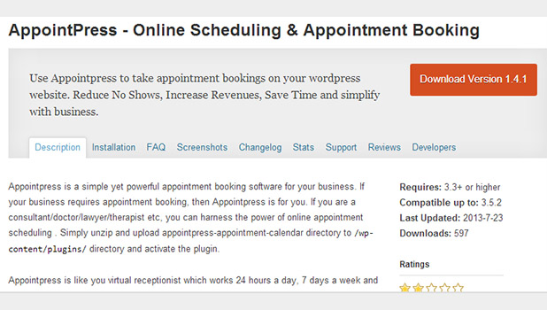 AppointPress - Online Scheduling & Appointment Booking wordpress plugin