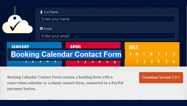 Booking Calendar Contact form WordPress Plugin