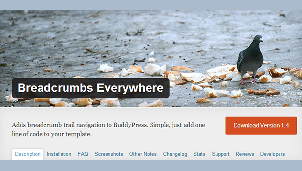 Breadcrumbs Everywhere WordPress plugin