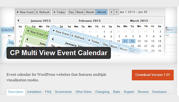 CP multi view calendar wordpress plugin