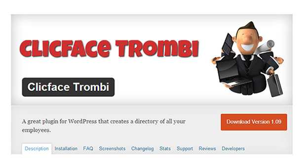Clicface Trombi WordPress Plugin