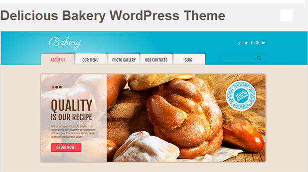 Delicious Bakery - WordPress Themes for Bakery and Cakery